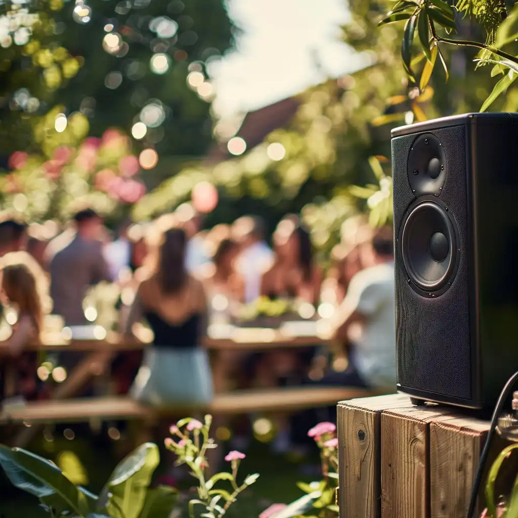Tuinfeesten opgeleukt met de juiste buitenspeaker